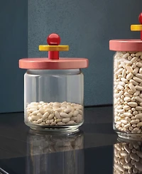 Alessi 3 cup Jar with Lid by Ettore Sottsass