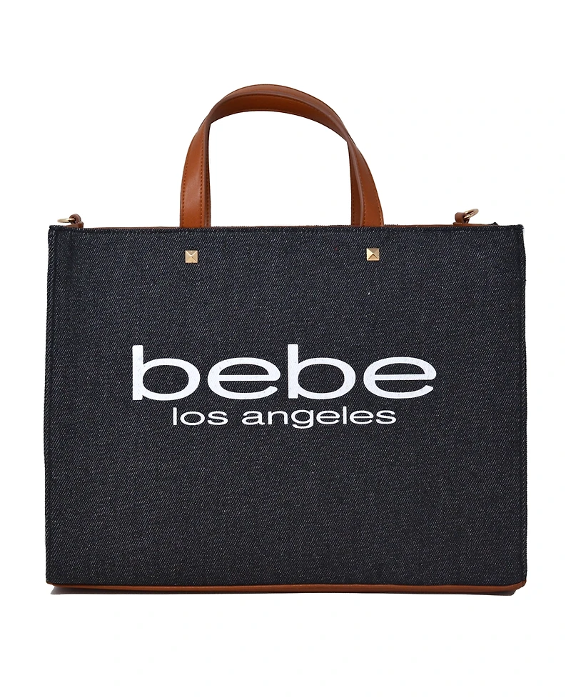 Bebe Rian Denim Tote Bag