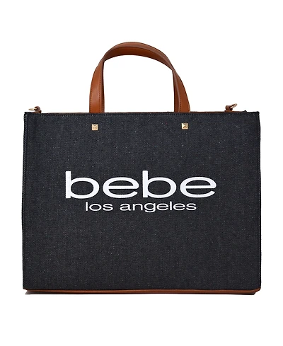 Bebe Rian Denim Tote Bag