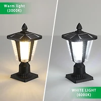 Streamdale Furniture Solar Column Headlights With Dimmable Led(2 Pack)