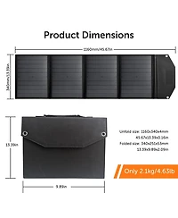 Alpha Digital Portable Power Station: 320W, 298Wh/93120mAh & 40W Solar Panel - Combo