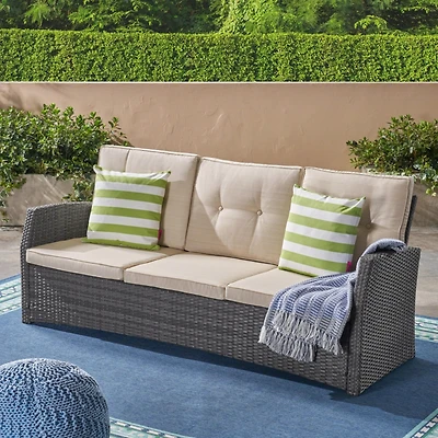 Streamdale Modern 3-Seater Patio Sofa Stylish, Durable, Water-Resistant