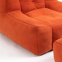 Bean bag and ottoman set for adults and kids