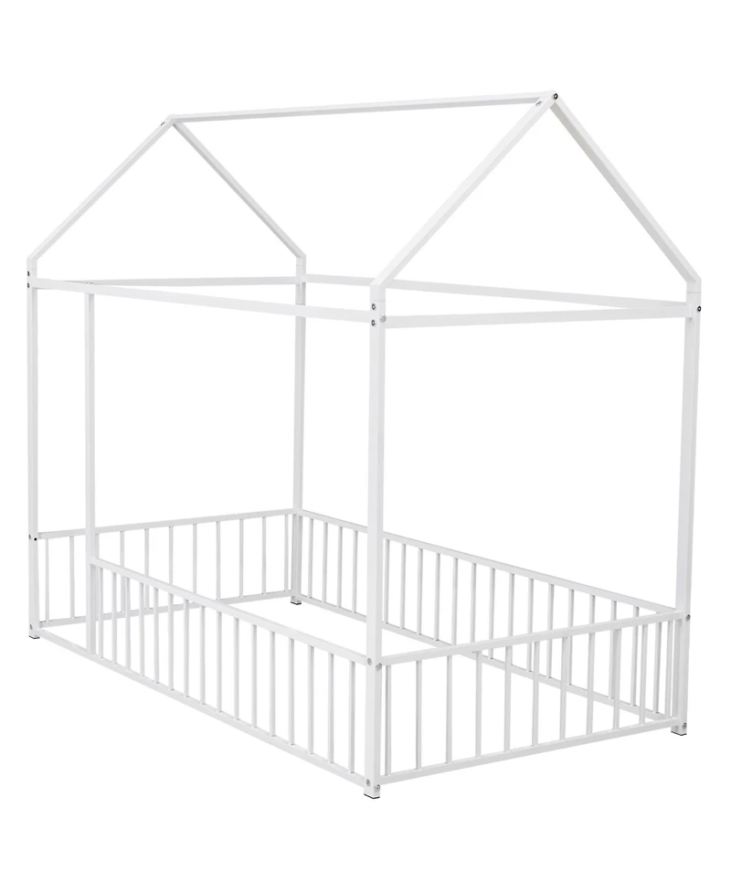 Streamdale Twin Metal Bed with Fence
