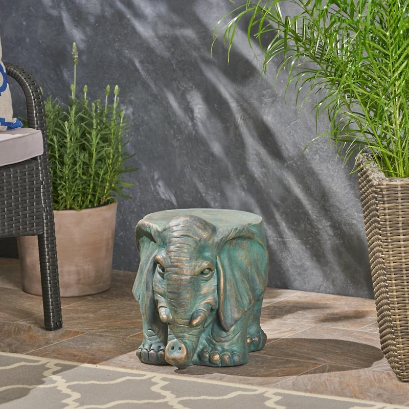 Streamdale Elephant Garden Stool Versatile Decor, Effortless Assembly