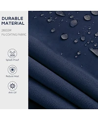 Retractable Awning Water & Uv Resistant, Adjustable Shade for Patios