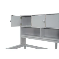 Streamdale Wooden Loft Bed with Storage and Desk