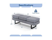 Waiting Room Bench Seating Long Bench for Office or Reception Area