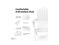 Slickblue Acacia Wood Outdoor Adirondack Chair with Ergonomic Design