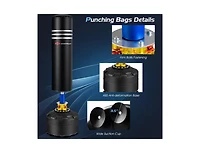 Slickblue 70 Inch Freestanding Punching Boxing Bag with 12 Suction Cup Base
