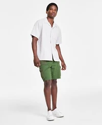 Sun Stone Mens Chevron Knit Camp Shirt Doug Rover Short Created For Macys