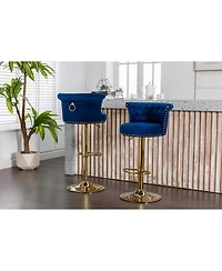 Streamdale Adjustable Swivel Bar Stools Set for Kitchen, Dining Room