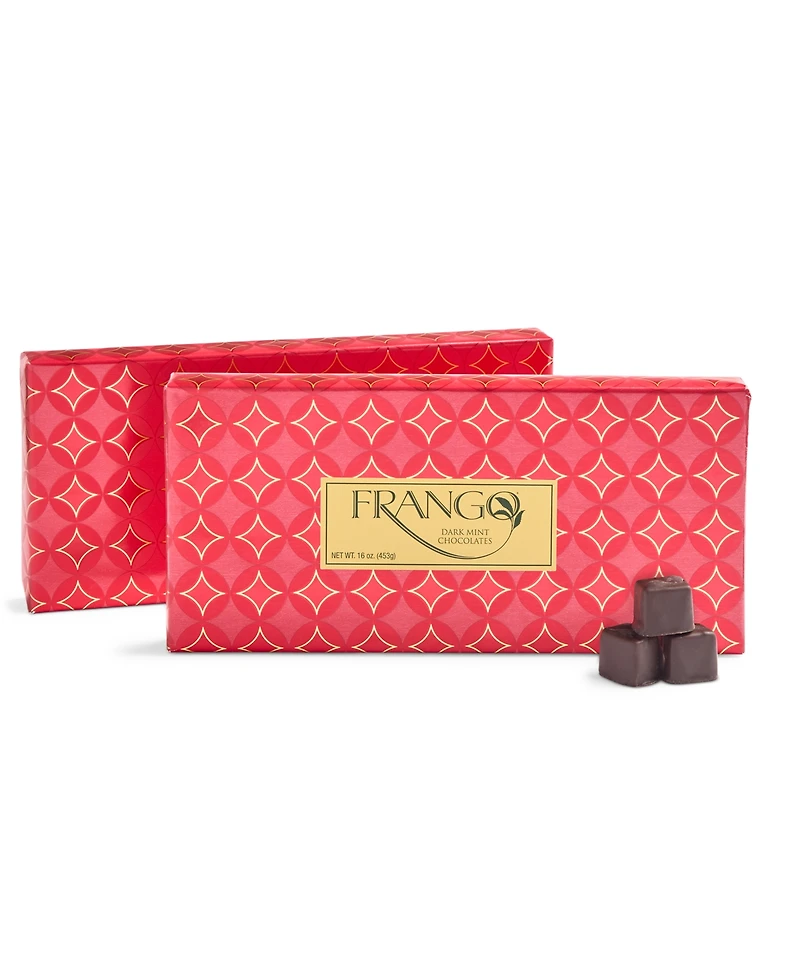Frango Chocolates 2 Pack Holiday 1 Lb Wrapped Box of Mint Dark Chocolates, Created for Macy's