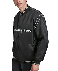 Champion Men's Varsity Logo Bomber Jacket