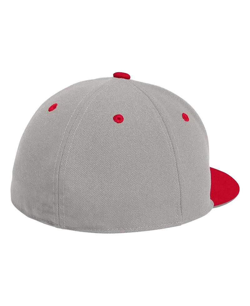 Adidas Men's Gray Indiana Hoosiers On-Field Baseball Fitted Hat