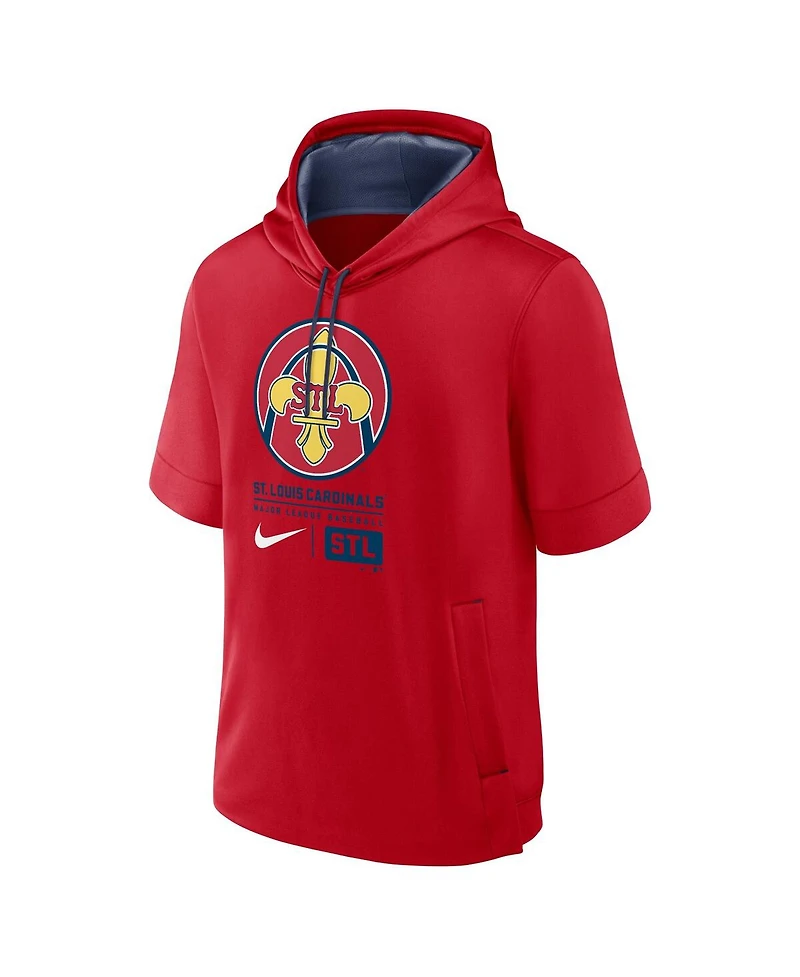Nike Men's Red St. Louis Cardinals 2024 City Connect Short Sleeve Pullover Hoodie