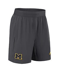 Jordan Men's Anthracite Michigan Wolverines 2024 Sideline Performance Shorts