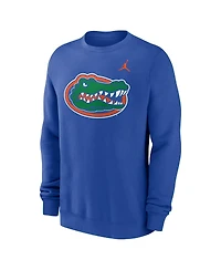 Jordan Men's Royal Florida Gators Primetime Evergreen Fleece Pullover Sweatshirt