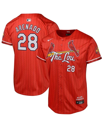Nike Big Boy's and Girl's Nolan Arenado Red St. Louis Cardinals 2024 City Connect Limited Player Jersey
