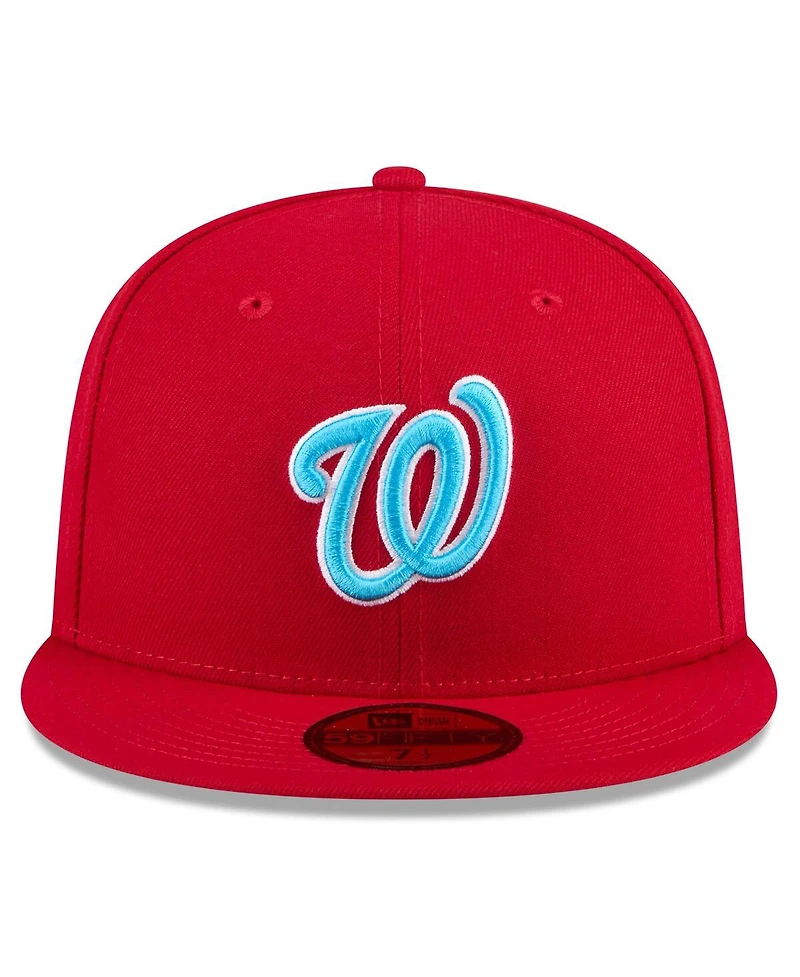 New Era Men's Red Washington Nationals 2024 Father's Day 59FIFTY Fitted Hat