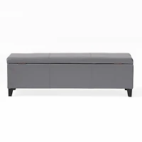 Glouster Storage Ottoman - Contemporary Upholstered Footrest with Hidden Storage