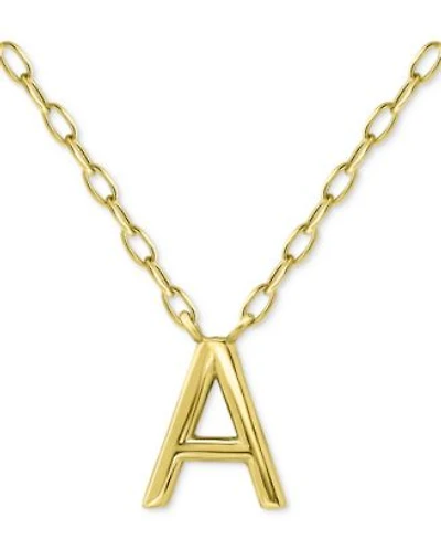 Giani Bernini Initial Pendant Necklace Collection In Sterling Silver 18k Gold Plated Sterling Silver Created For Macys