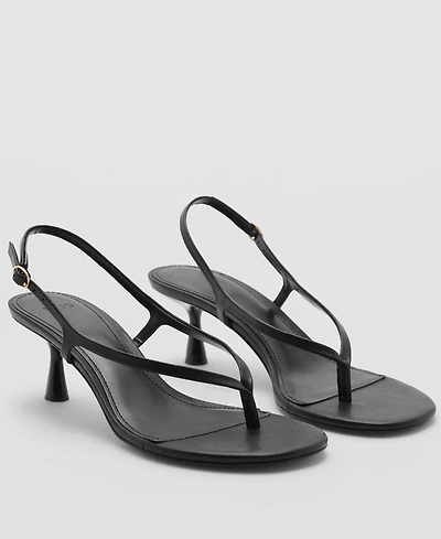 Mango Women's Kitten Heel Sandals