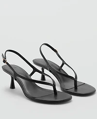 Mango Women's Kitten Heel Sandals