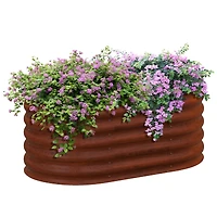 Modular Galvanized Raised Garden Bed Kit with Improved Safety Edging