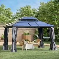 Modern Aluminum-Framed Gazebo for Outdoor Serenity and Protection