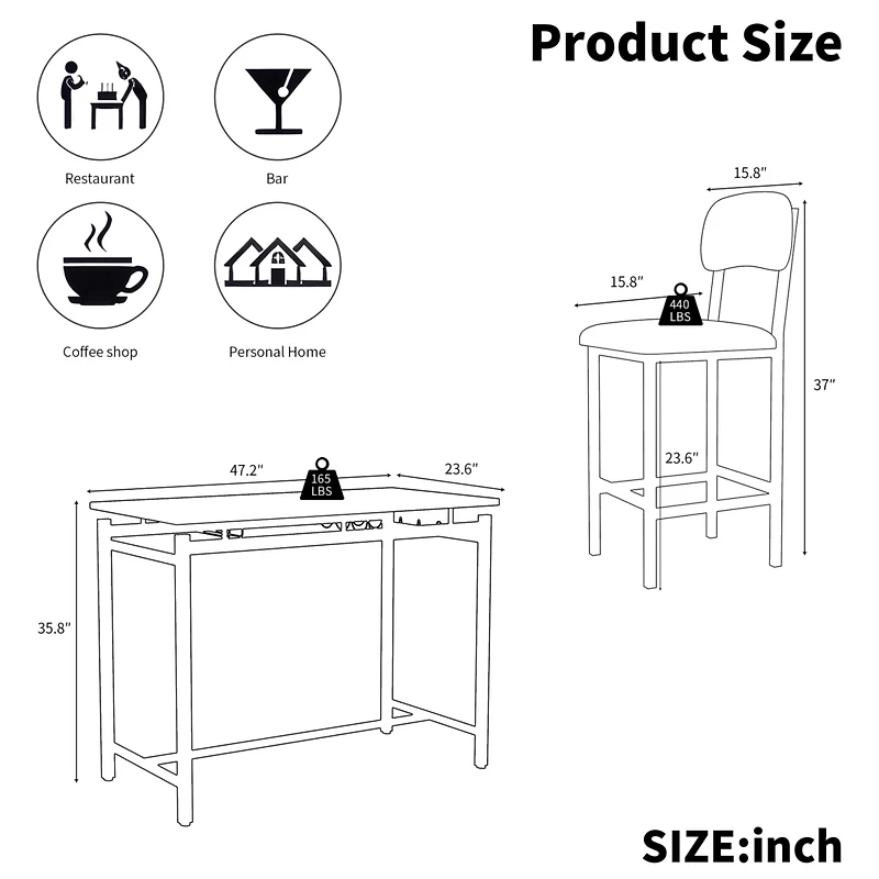 Streamdale Furniture Cozy and Durable Dining Chairs with Long-Lasting Construction
