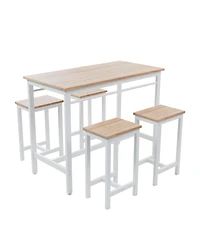 Streamdale 5-Piece Kitchen Table & Stools White Oak
