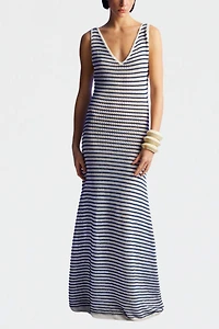 Nocturne Women's Striped Long Dress