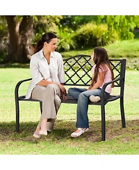 Slickblue 50 Inch Patio Garden Bench Loveseats