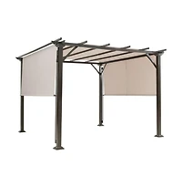 Slickblue 16' x 8' 2Pcs Universal Replacement Canopy for Pergola Structure Sun Awning