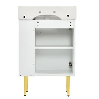 Streamdale 21.6" Bathroom Vanity Combo with Single Ceramic Sink