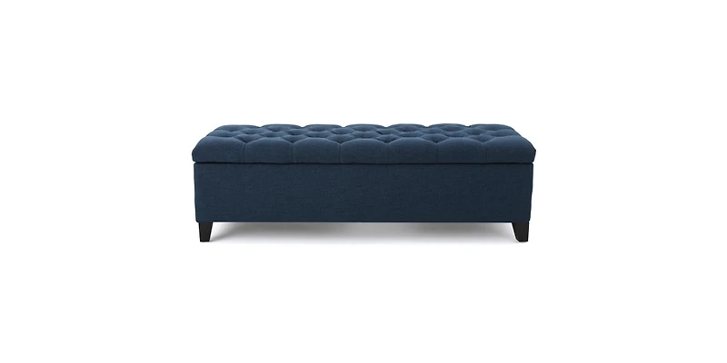 Streamdale Furniture Contemporary Button Tufted Storage Ottoman with Refined Style