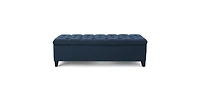 Streamdale Furniture Contemporary Button Tufted Storage Ottoman with Refined Style