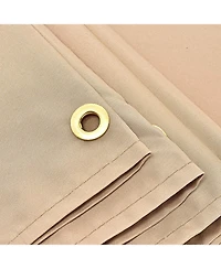 Slickblue Outdoor Canopy Shade Cover with Copper Grommets & 4 Straps