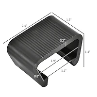 Outsunny Furniture Clips, Outdoor Sectional Couch Connectors, Set of 10