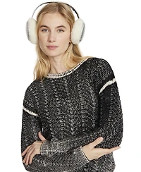 Steve Madden Women's Cozy Glitter Faux-Suede Earmuffs