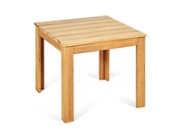 Slickblue Wooden Square Patio Coffee Bistro Table