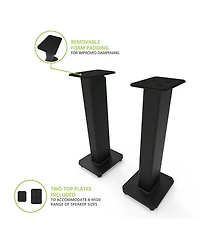 Kanto SX26 26" Tall Fillable Speaker Stands with Isolation Feet - Pair
