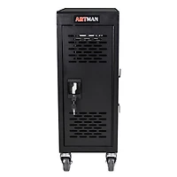 Simplie Fun 16-Compartment Removable Locking Charging Cabinet for Laptop, Chromebook-Black