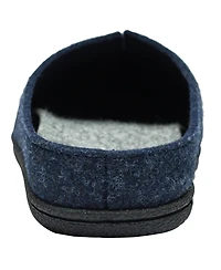 Alpine Swiss Mens Felt Faux Wool Clog Slippers Comfortable Cushion House Shoes