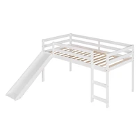 Streamdale Loft Bed With Slide, Multifunctional Design, Twin