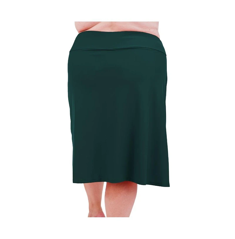 Calypsa Plus Size Long Swim Skort