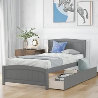 Streamdale Twin Platform Bed With Two Drawers