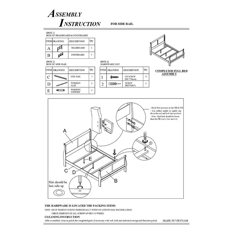 Streamdale Louis Phillipe Queen Panel Sleigh Bed