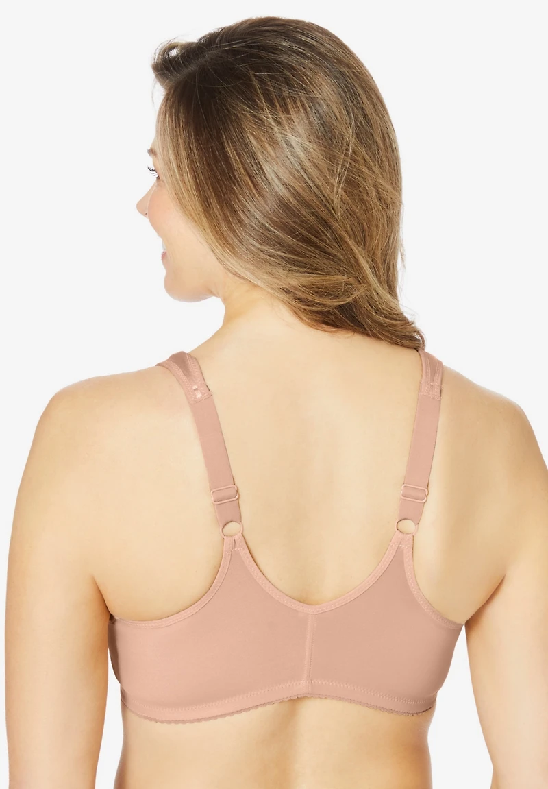 Comfort Choice Women's Easy Enhancer Front-Close Wireless Bra